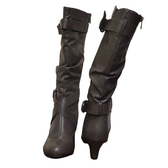 Forever Link Maggie Heeled Knee Boots - Picture 4 of 14